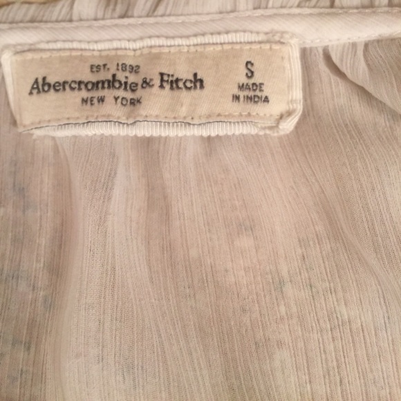 Abercrombie & Fitch Semi Sheer Peasant Blouse - Picture 5 of 6